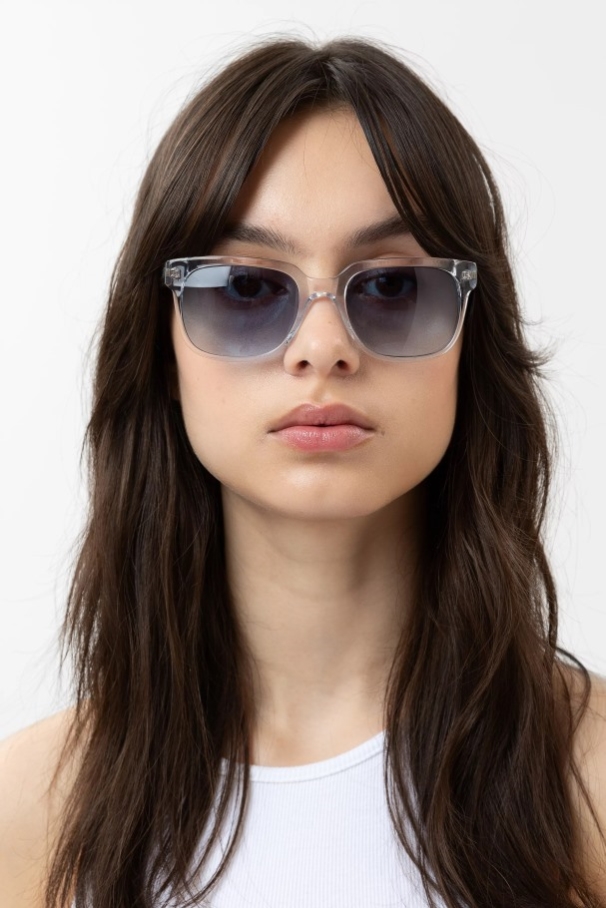 ジェット スクエア サングラス Axel Arigato Japan トランスペアレント フェイディング ブルー