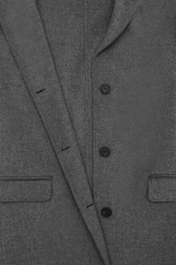 メディア ウール コート アクセル アリガト ベージュ