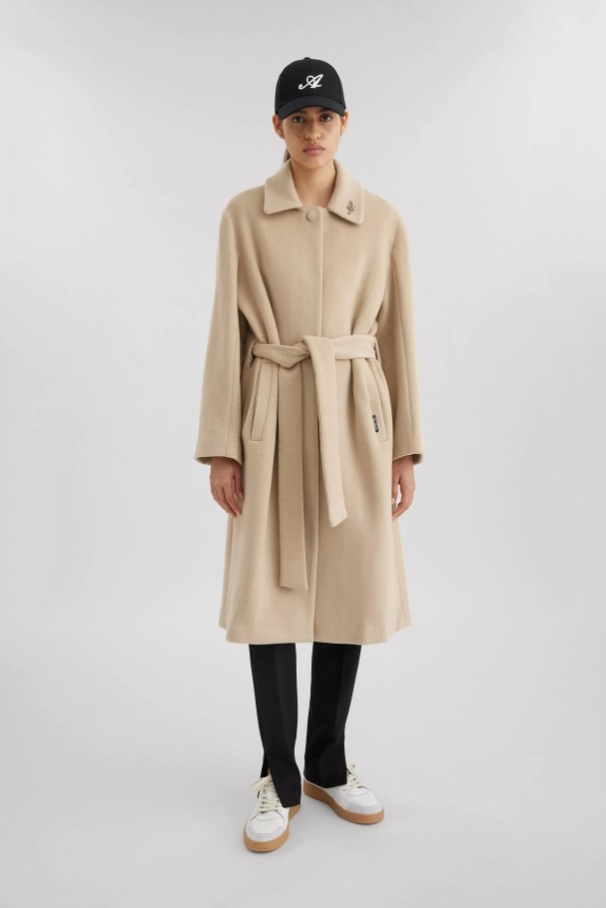 ミレニアム ウール コート アクセル アリガト ペールベージュ