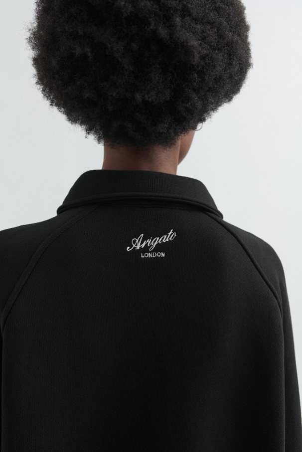 サンデー ポロ スウェットシャツ アクセル アリガト ブラック