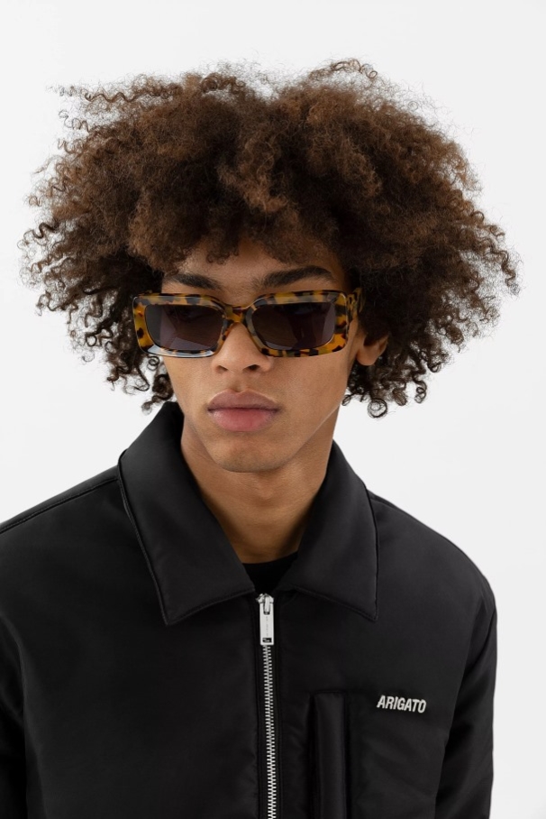 アリーナ 長方形 サングラス カメ ブルー アクセル Arigato Japan