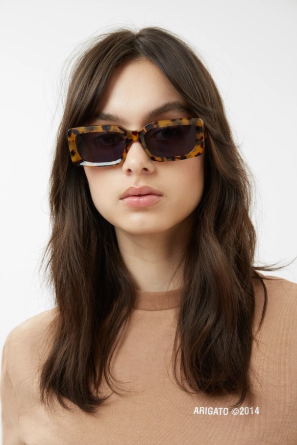 アリーナ 長方形 サングラス カメ ブルー アクセル Arigato Japan