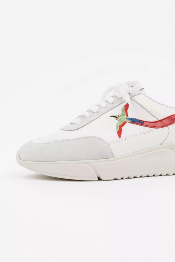 アクセル アリガト ジェネシス ストライプ 蜂 鳥 白 赤