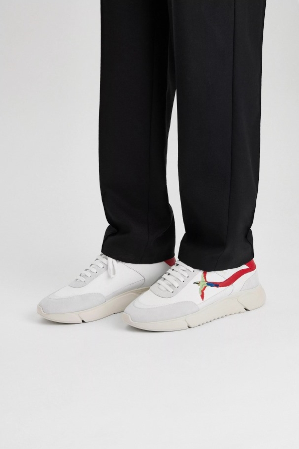 アクセル アリガト ジェネシス ストライプ 蜂 鳥 白 赤