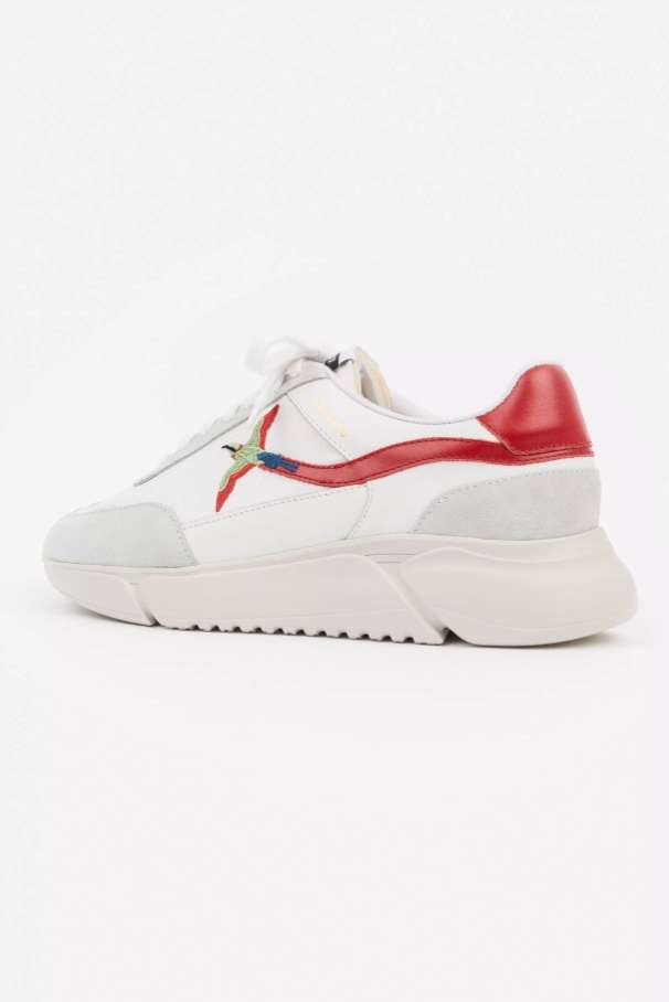 アクセル アリガト ジェネシス ストライプ 蜂 鳥 白 赤