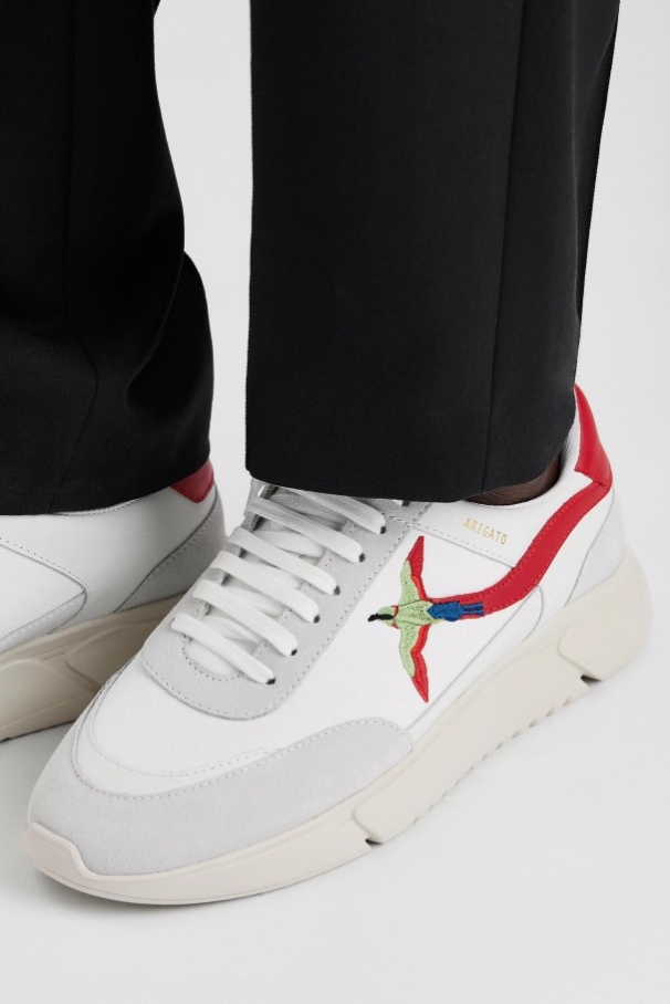 アクセル アリガト ジェネシス ストライプ 蜂 鳥 白 赤