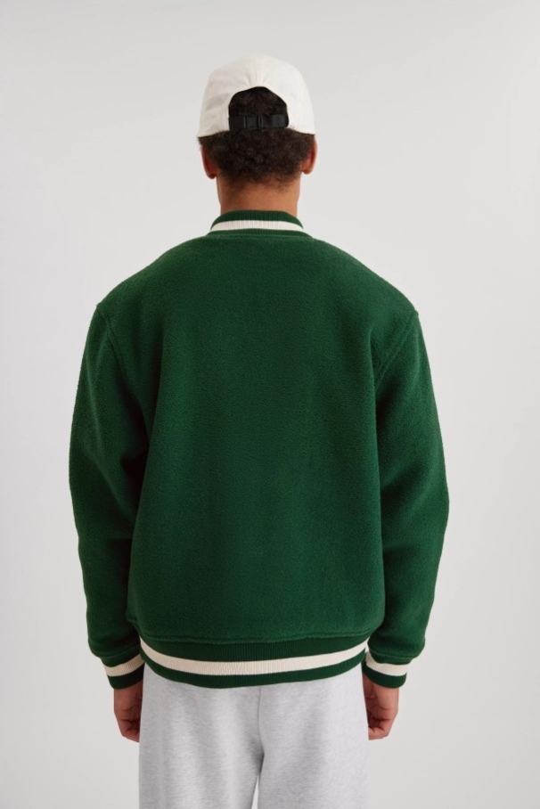 アクセル アリガト カレッジ グリーン オフコート ボンバー