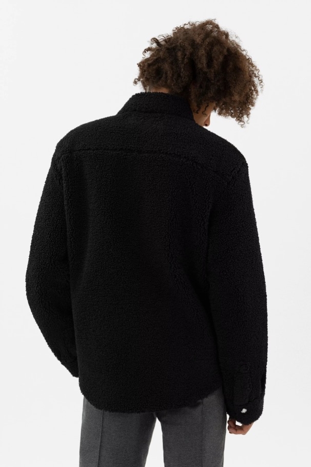 アスペン テディ オーバーシャ​​ツ アクセル アリガト ブラック