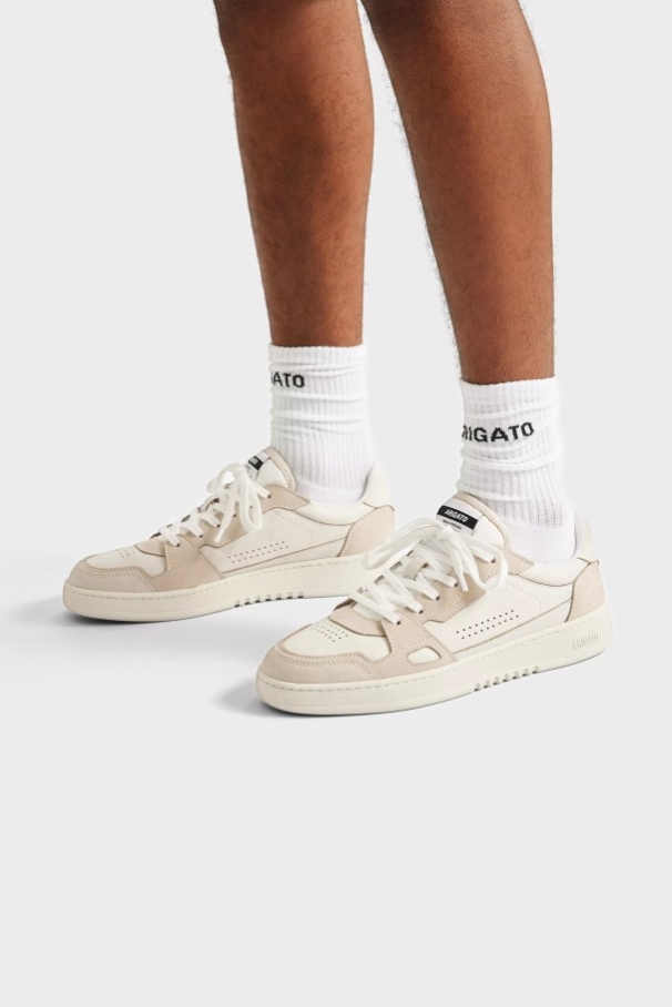 サイコロ スニーカー ベージュ アクセル アリガト