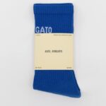 Axel Arigato ブランドブルー Arigato ロゴ チューブソックス