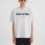 アクセルありがとうミュートtシャツライトグレーメランジ