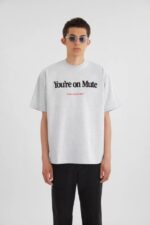 アクセルありがとうミュートtシャツライトグレーメランジ
