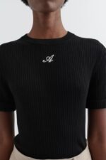 オナー ニット Tシャツ アクセル アリガト ブラック - 画像 (5)