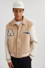 メーデー バーシティ ボンバー アクセル アリガト ベージュ - 画像 (3)