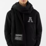 ロゴ B ベル スカーフ ブラック アクセル Arigato