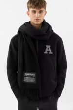 ロゴ B ベル スカーフ ブラック アクセル Arigato